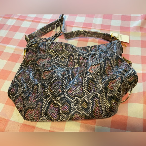 Aimee Kestenberg Colorful Python / snakeskin hobo bag NWT - Picture 7 of 7